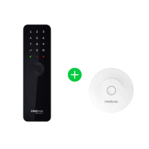 Kit Fechadura Inteligente de Embutir MFR 3001V com Hub MCA 1002 Intelbras