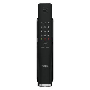 Fechadura Inteligente Push&Pull de Embutir MFR 6300 Preta Intelbras