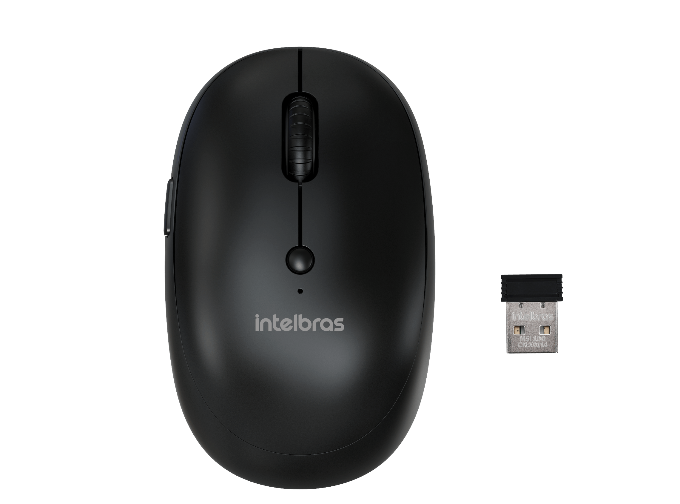 Mouse Intelbras sem fio com click silencioso MSI100