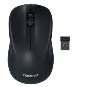 Mouse sem Fio com Click Silencioso MSI 55 Intelbras