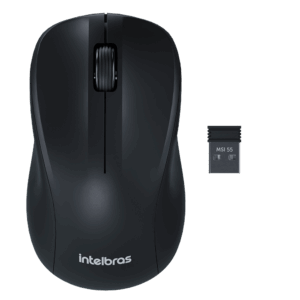 Mouse Intelbras MSI55  Sem Fio Preto
