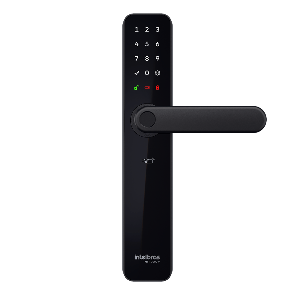 Fechadura Inteligente de Embutir com Maçaneta MFR 7000 V Intelbras