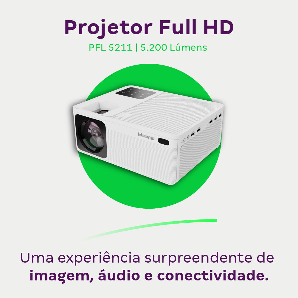 Projetor Full HD PFL5211 Intelbras Branco - Imagem 3