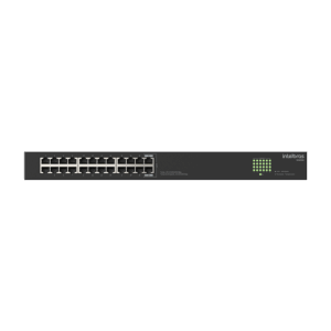 Switch Não Gerenciavel 24 portas Gigabit S1124G Preto Intelbras