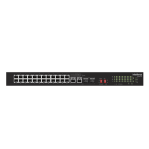 Switch Não Gerenciavel 24 Portas Fast S1126F-PA Preto Intelbras