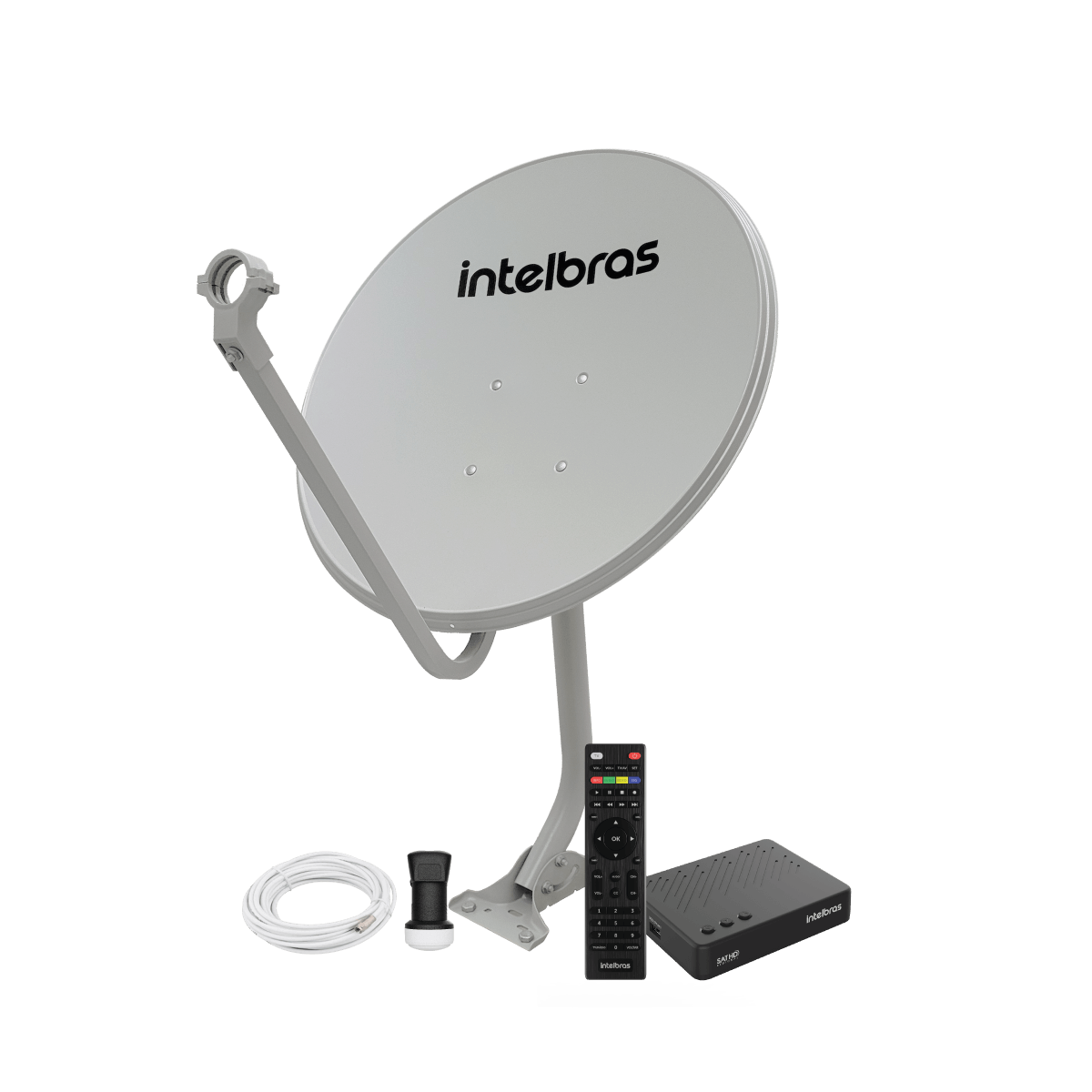 KIT Parabólica Digital Intelbras SAT 800 (Banda KU)
