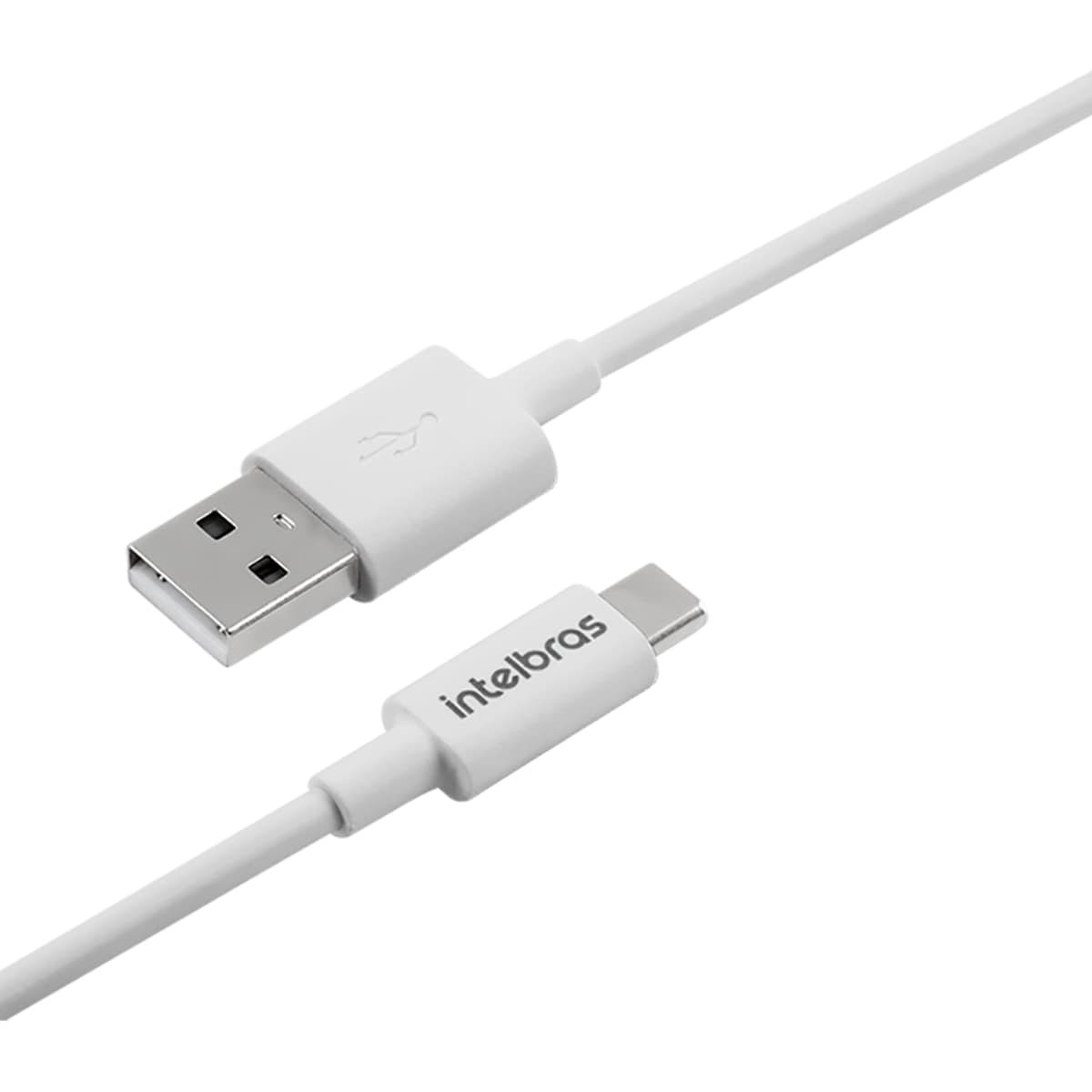 Cabo USB-A para USB-C 1,2m PVC Branco EUAC 12PB | Intelbras - Imagem 3
