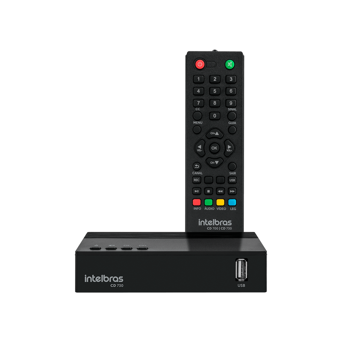 Kit Hexa Brasil Conversor Digital de TV CD 730 + Antena de TV Interna UHF/HDTV AI 2025 + Cabo HDMI 2.0 de 2,5m - Imagem 2