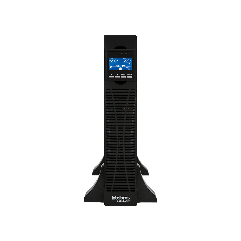 Nobreak Online Rack Torre DNB 3.0kVA 220v RT G2 Preto Intelbras