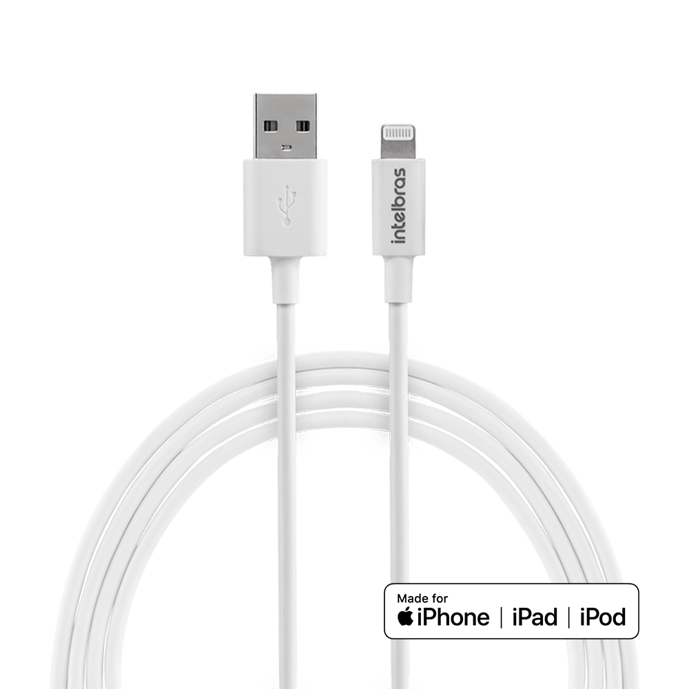 Cabo USB-A para Lightning 1,2m PVC EUAL 12PB | Intelbras - Imagem 5