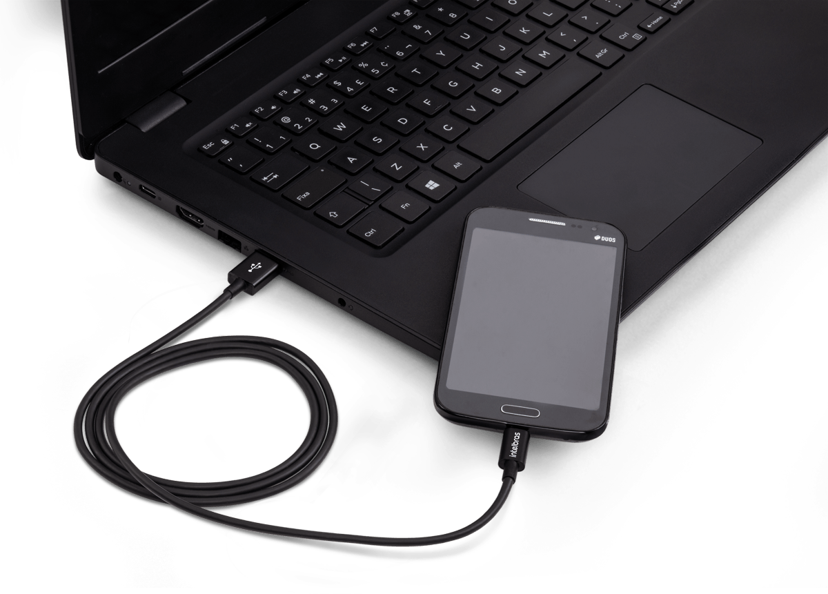 Cabo USB - Micro USB 1,2m PVC Preto Intelbras EUAB 12PP - Imagem 5
