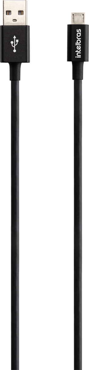 Cabo USB - Micro USB 1,2m PVC Preto Intelbras EUAB 12PP - Imagem 4