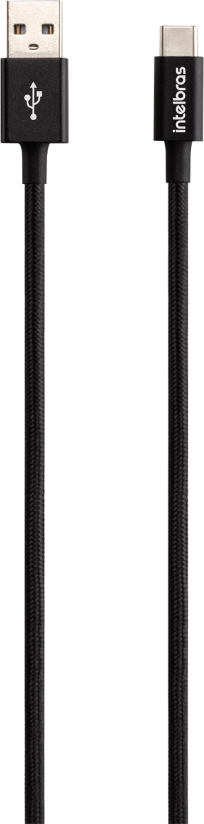 Cabo USB - USB-C 1,5m Nylon Preto Intelbras EUAC 15NP - Imagem 3