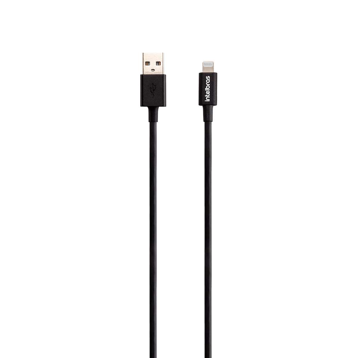 Cabo USB - Lightning 1,2m PVC Preto Intelbras EUAL 12PP - Imagem 3