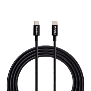 Cabo USB-C - USB-C 1,2m PVC Preto Intelbras EUCC 12PP