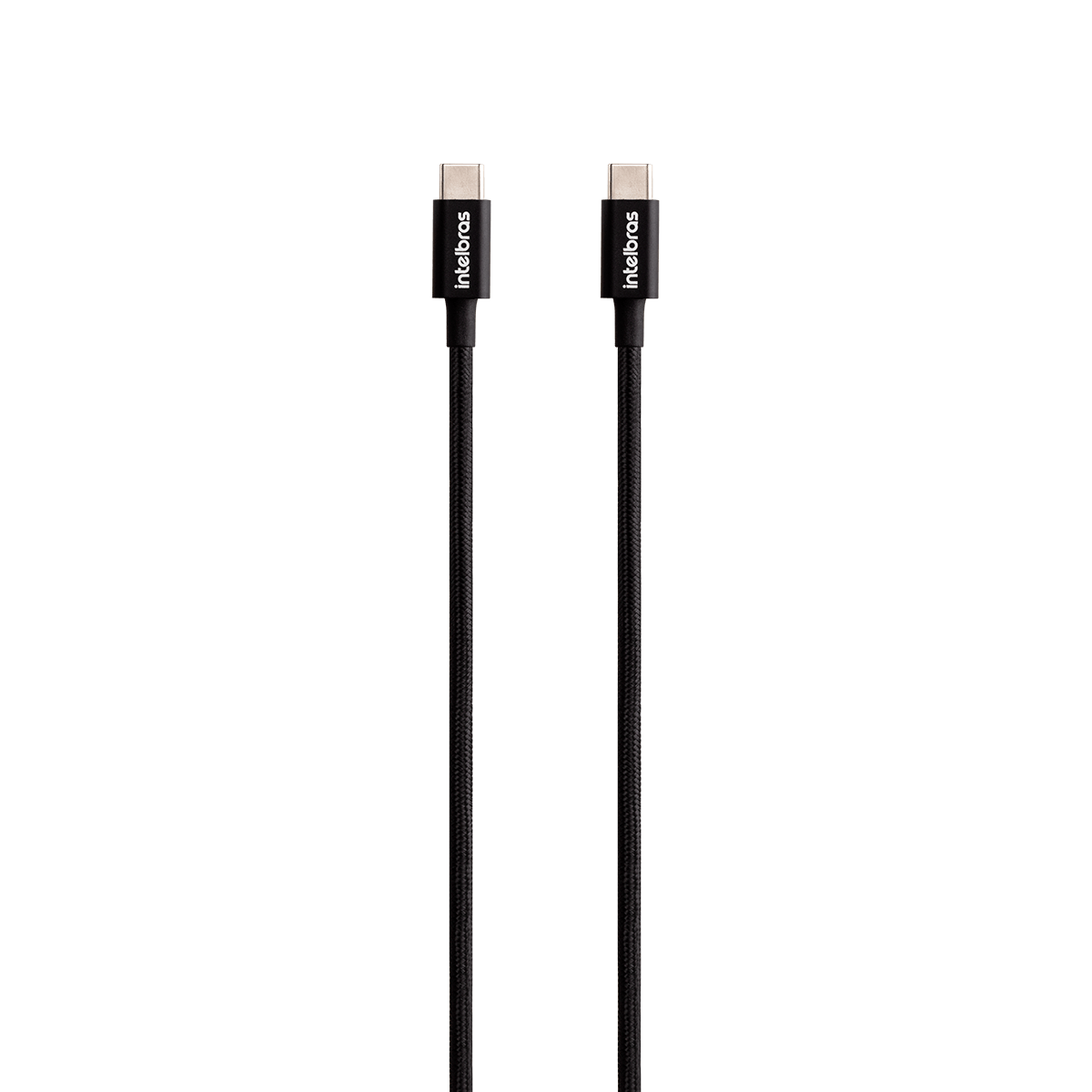 Cabo USB-C - USB-C 1,5m Nylon Preto Intelbras EUCC 15NP - Imagem 4