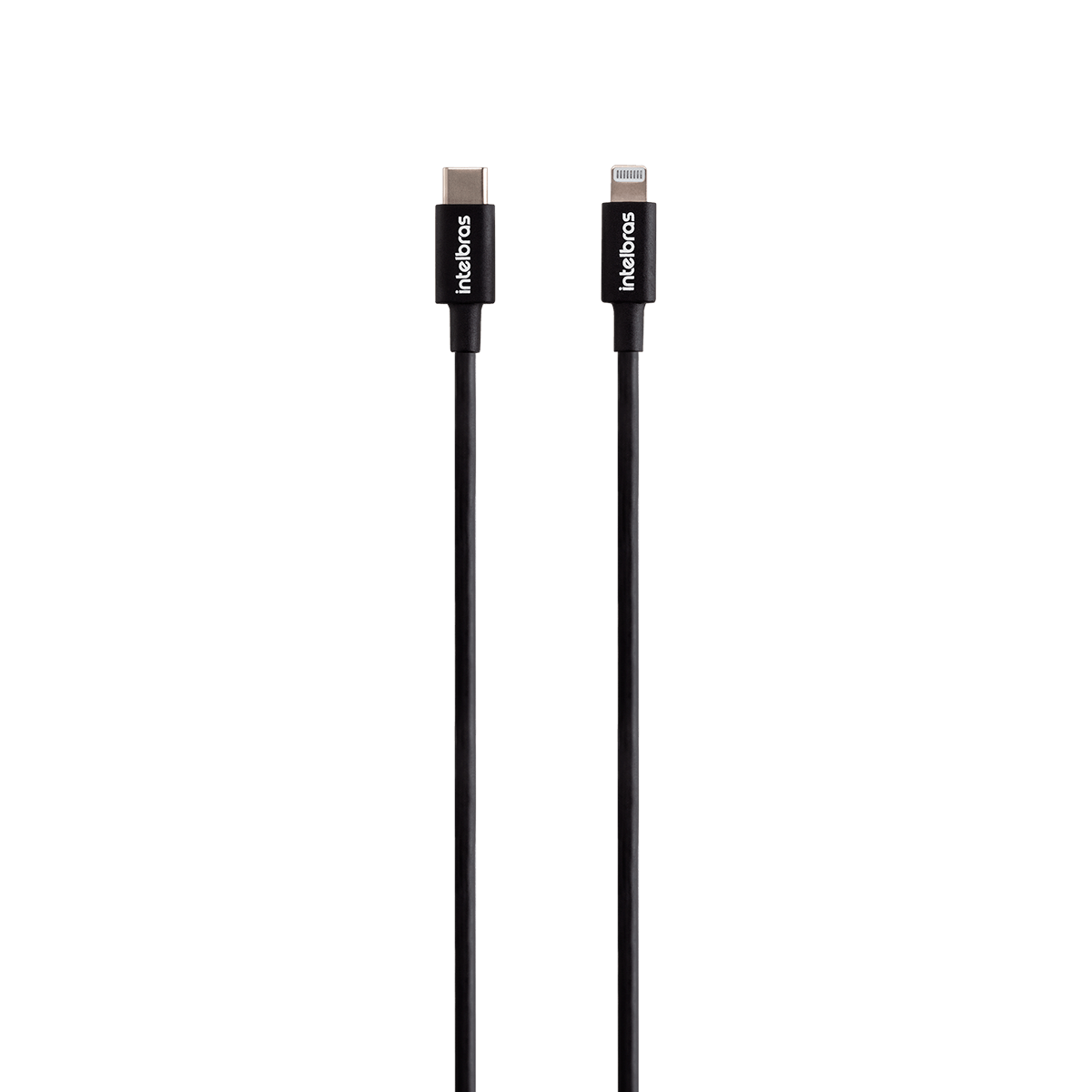 Cabo USB-C - Lightning 1,2m PVC Preto Intelbras EUCL 12PP - Imagem 3