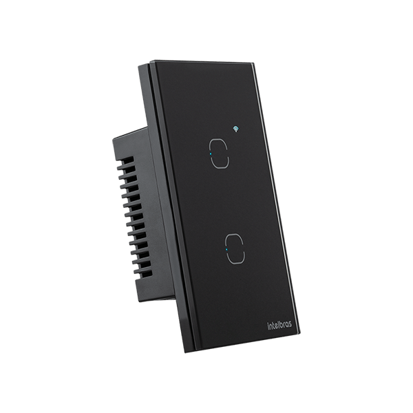 Interruptor Inteligente Touch Wi-Fi 2 Teclas Preto - Intelbras EWS 1002 PT - Imagem 3