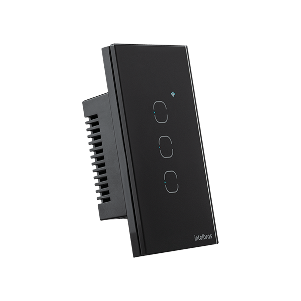 Interruptor Inteligente Touch Wi-Fi 3 Teclas Preto - Intelbras EWS 1003 PT - Imagem 3