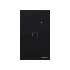 Interruptor Preto Touch Inteligente Zigbee 1 Tecla EZS 1001 - Intelbras