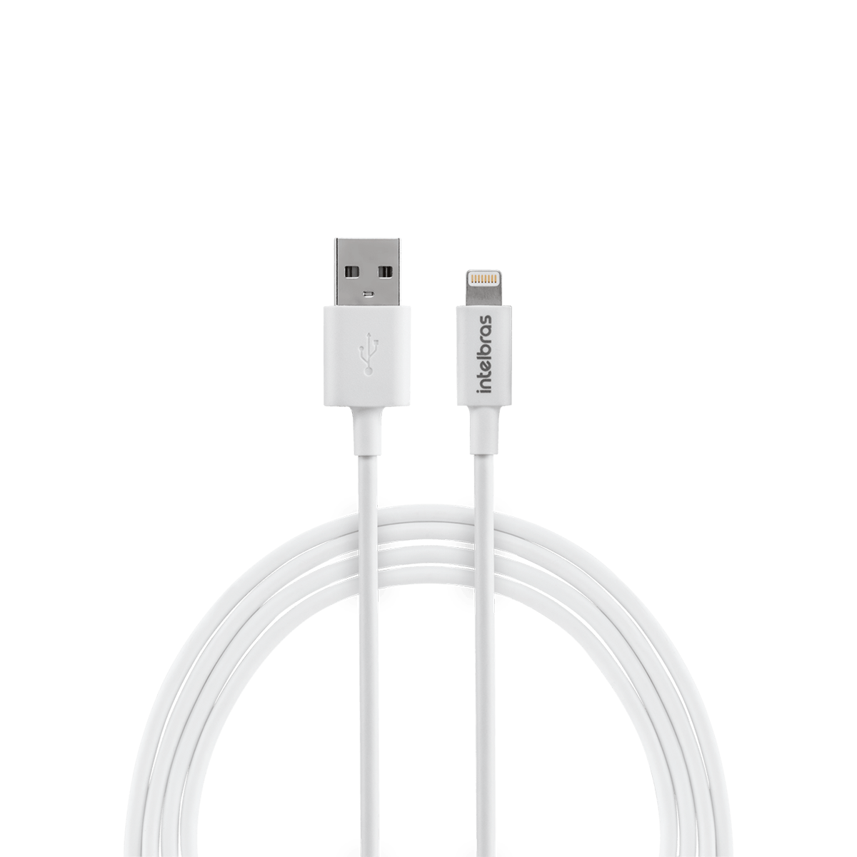 Cabo USB-A para Lightning 1,2m PVC EUAL 12PB | Intelbras