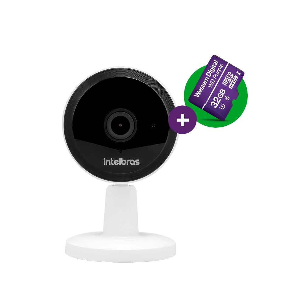 Câmera Inteligente iM1 2MP com MicroSD 32GB Intelbras