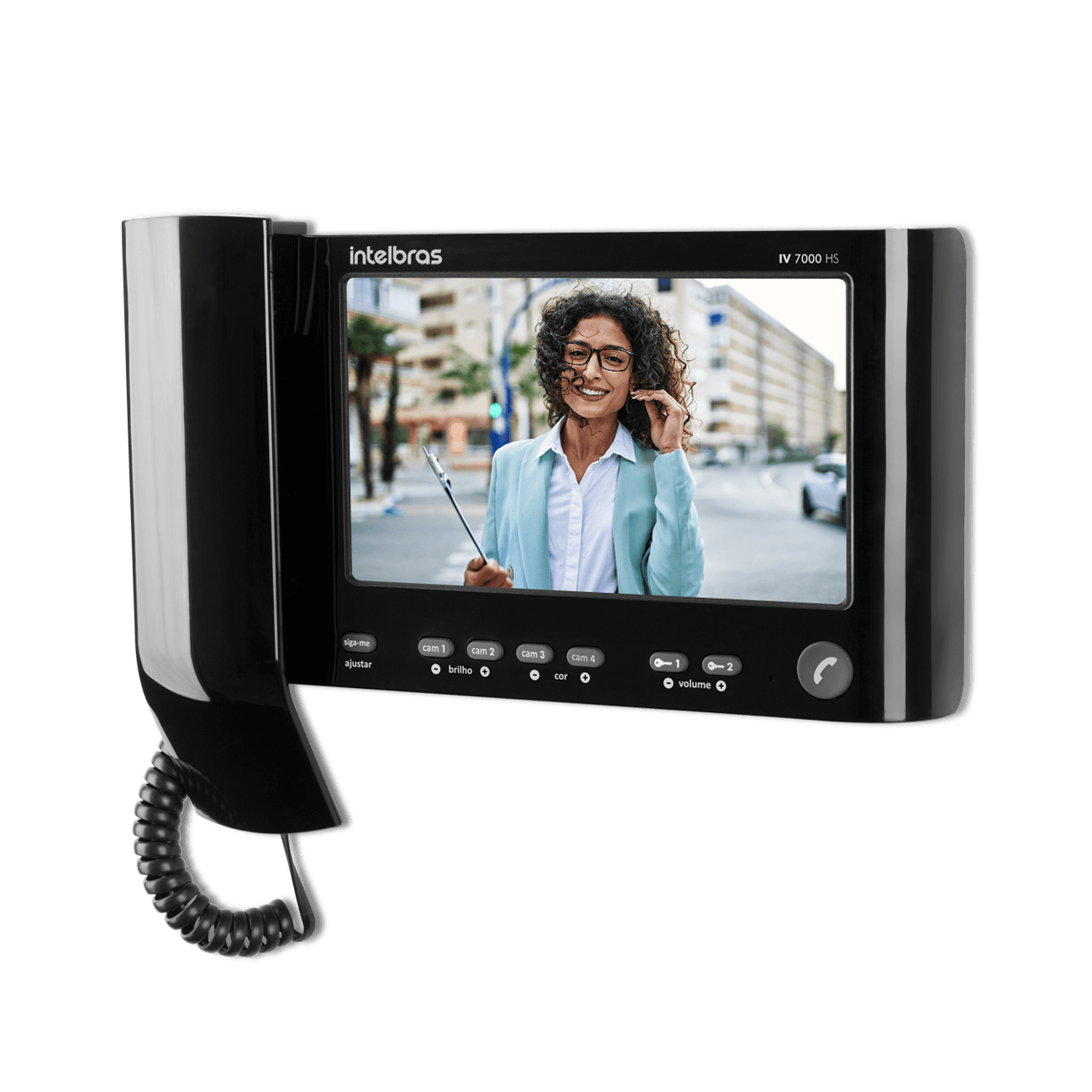 Módulo Interno Videoporteiro Intelbras IV 7000 HS Preto - Imagem 3